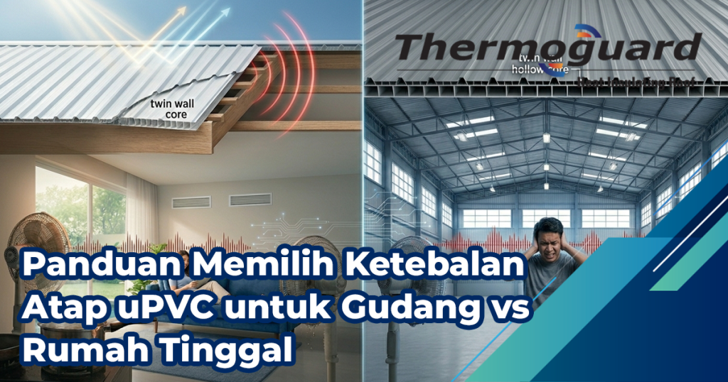 Panduan Memilih Ketebalan Atap uPVC untuk Gudang vs Rumah Tinggal